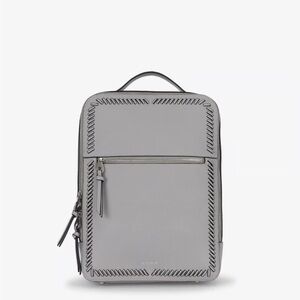 Calpak Gray Structured Backpack with Textured Finish